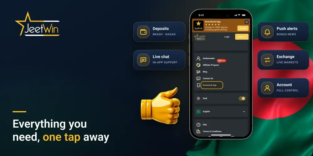 Key Features Jeetwin mobile app