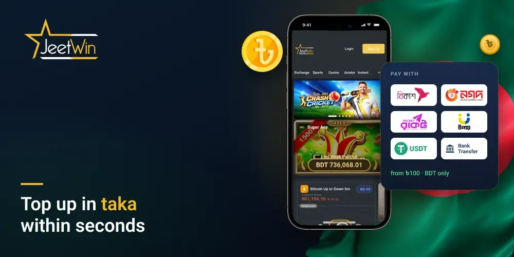 Popular Payment Options in Jeetwin BD