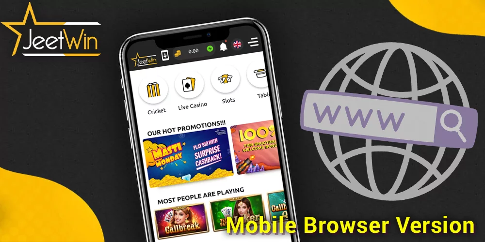 JeetWin Mobile Browser Version for Bengali gamblers