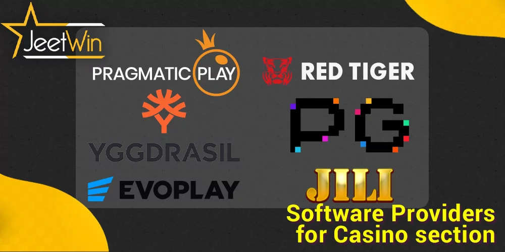 Software providers who work with JeetWin Casino