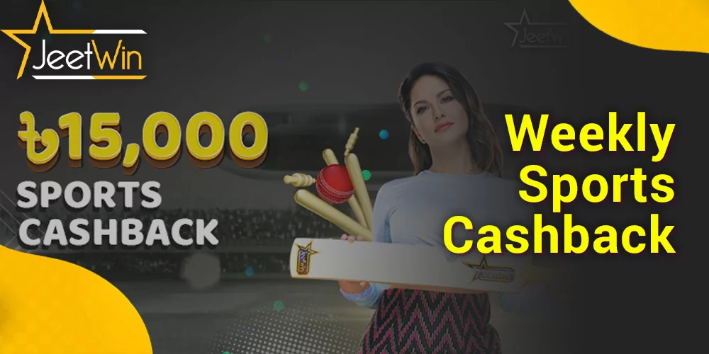 bonus for sportsbook in JeetWin - get 5% cashback
