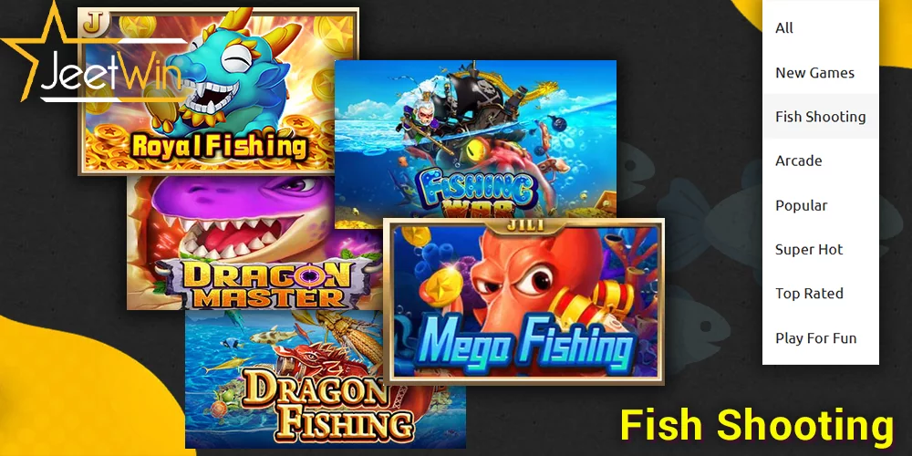 Fish Shooting sub-category at JeetWin