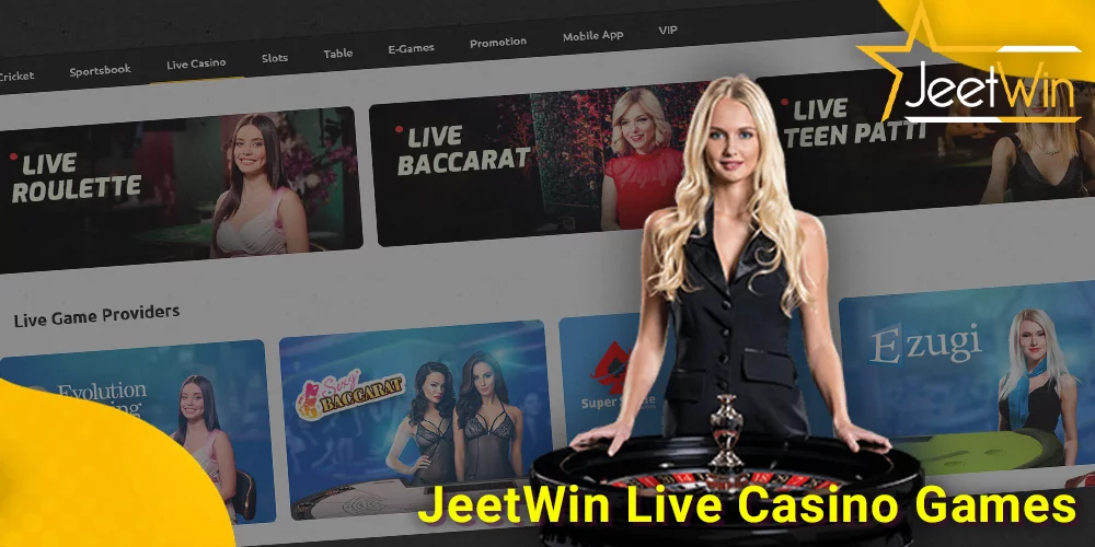 Play with Live Dealers at JeetWin BD Live Casino