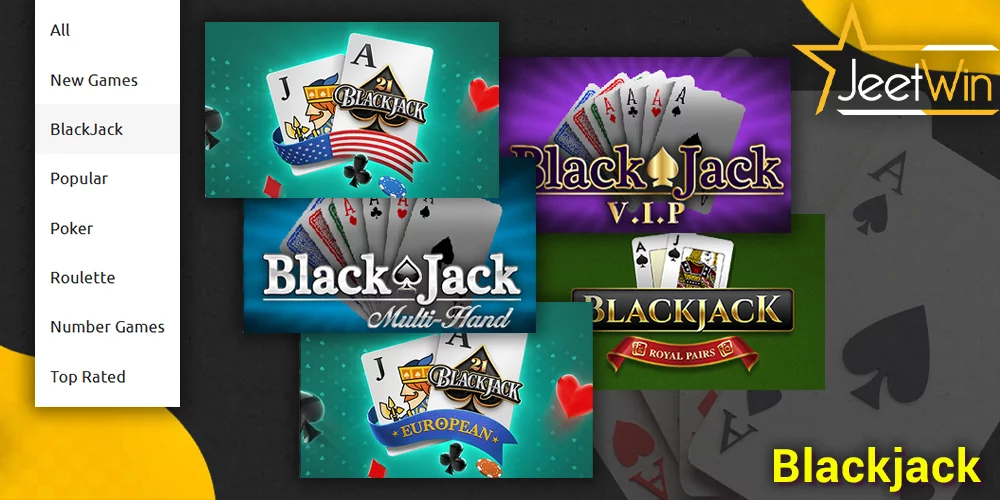 Blackjack games at JeetWin