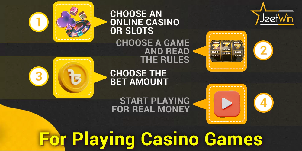 How to play casino games at Jeetwin