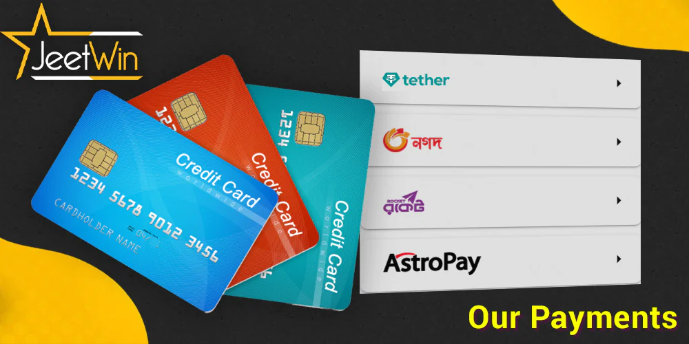 payment methods at JeetWin
